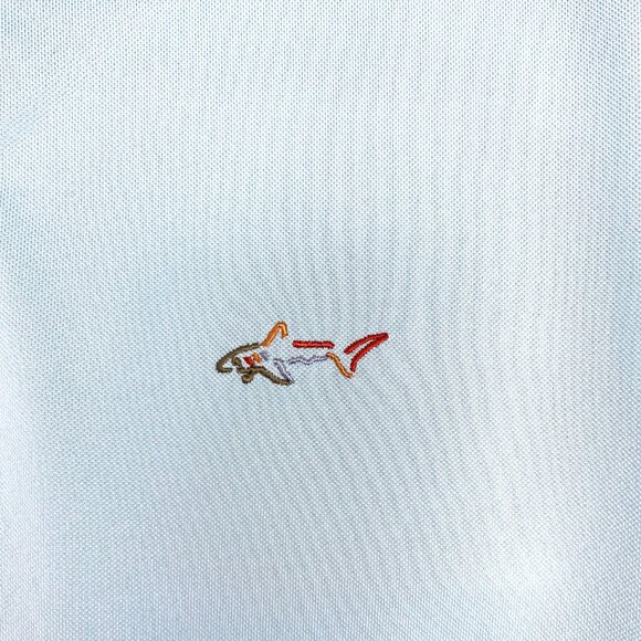 Greg Norman For Tasso Elba Polo Shirt Mens L Green Stretch Play Dry Five Iron - Picture 3 of 8